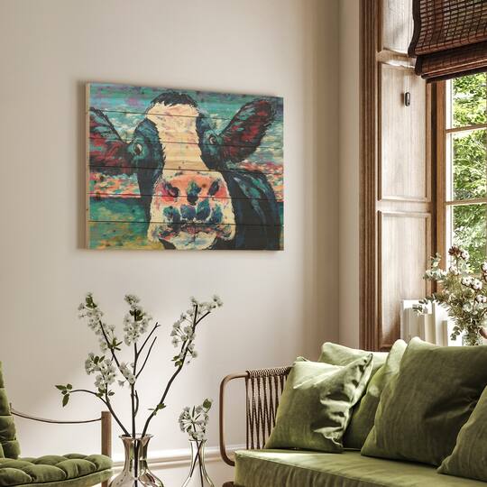 Empire Art Direct 24" x 36" Curious Cow 2 Wall Art